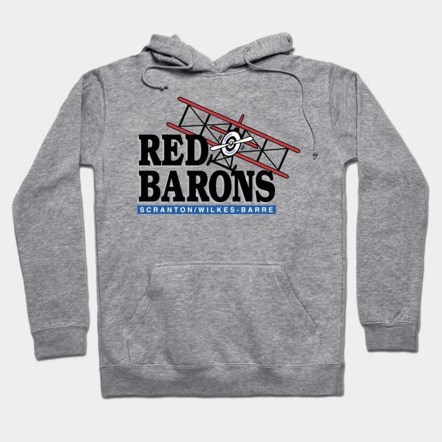 Scranton/Wilkes-Barre Red Barons Hoodie by Tee Arcade